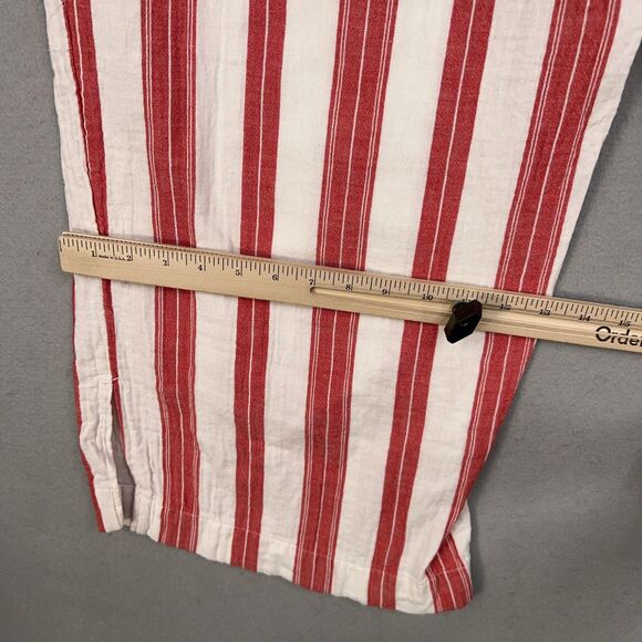 Old Navy Pants Womens 2X Red White Striped High Rise Wide Leg Comfort Waist - Picture 12 of 16